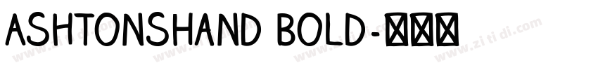 AshtonsHand Bold字体转换